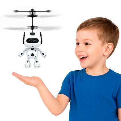 Imagem de Robô Voador Com Luz E Sensor De Mãos Mini Flight Brinquedo Interativo Recarregável