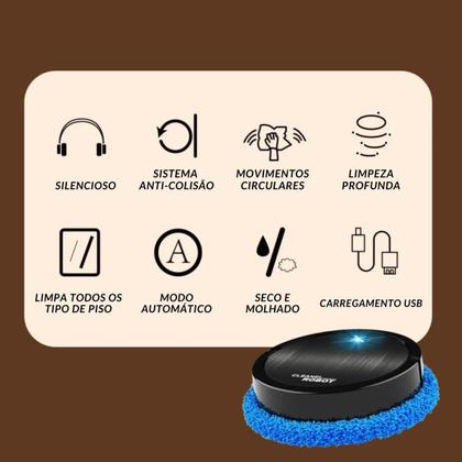 Robot Inteligente Passar Pano Mapeamento Avançado E Base - Monac Imagem de Robot Inteligente Passar Pano Mapeamento Avançado E Base