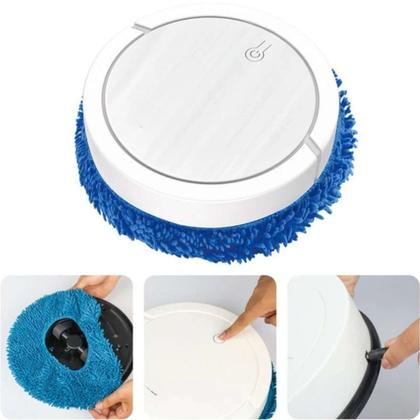 Imagem de Robot Mop Automático Pano Preto Branco Barato