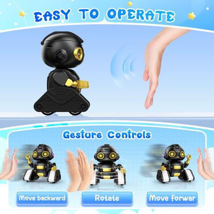 Imagem de Robot Toy BAIWU para crianças com sensor de gestos, olhos de LED e música
