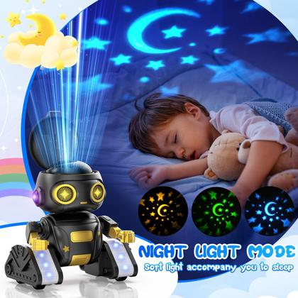 Imagem de Robot Toy BAIWU para crianças com sensor de gestos, olhos de LED e música