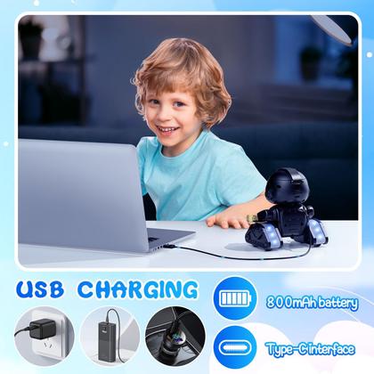 Imagem de Robot Toy BAIWU para crianças com sensor de gestos, olhos de LED e música