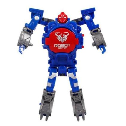 Robot WATCH POP TOYS Relogio e Robo 2 em 1 Azul Multikids BR1906