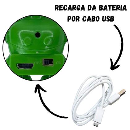 Imagem de Robozinho Verde Brinquedo Voador Sensor De Mão Luz - Castela