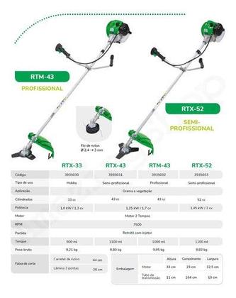 Imagem de Roçadeira a Gasolina Lateral Trapp 52cc RTX-52CC