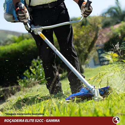 Roçadeira À Gasolina Profissional Cortador De Grama Lateral 52cc