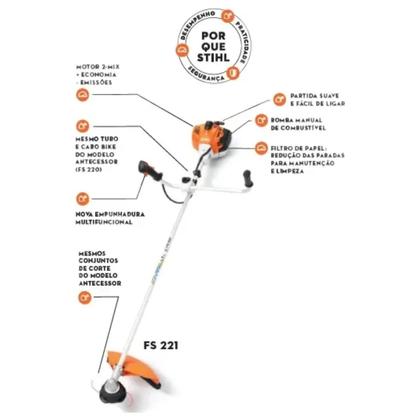 Imagem de Roçadeira A Gasolina Stihl Fs 221
