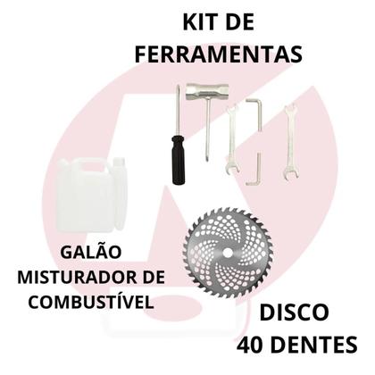 Imagem de Roçadeira Com Carrinho A Gasolina 75CC Super Prático