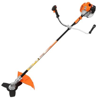 Imagem de Roçadeira Máquina de Corta Grama Multifunções Vulcan VR520H À Gasolina Motor 2T 52cc 2,5HP Alta Performance Com Carretel Nylon e Lâmina 3 Pontas + Kit Extra Lâmina 80 Dentes e Escova de Aço Circular