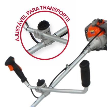 Imagem de Roçadeira Multifuncional Lateral À Gasolina Vulcan VR330-P 33cc 1,2HP de Potência 10.000rpm Completa Com Carretel de Nylon e Faca 3 Pontas + 3 Lâminas EXTRA + Escova de Aço + ÓLEO TOYAMA FG50 2 Tempos