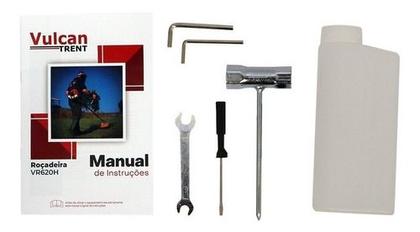 Imagem de Rocadeira Profissional a Gasolina P/ Campim Alto Vulcan Trent Vr620 H Vr620h 3hp 62cc Super Forte p/ Trabalho Pesado