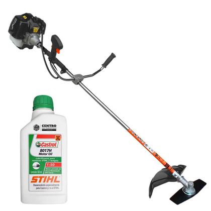 Imagem de Roçadeira Profissional COM ÓLEO STIHL GRH520 Terra Á Gasolina 2 Tempos 52cc 2,5Hp Potente, Econômica e Robusta Ideal Para Manutenção de de Áreas Verdes, Gramados, Jardins e Rodovias
