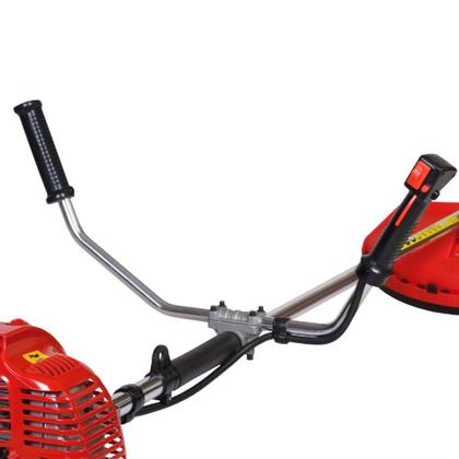 Imagem de Roçadeira Profissional Lateral Kawashima KW43L 42,7CC Com Carretel Nylon Ideal Para Trabalho Pesado