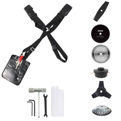 Imagem de Roçadeira Profissional Vulcan VP330P 33cc 1,2HP Com Guidão Antivibração 6 Opções de Cortes, Carretel + Faca 2 Pontas + Faca 3 Pontas + Faca 40 Dentes de Vídea + Faca 80 Dentes + Escova + ÓLEO STIHL