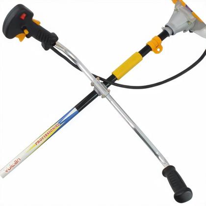 Imagem de Roçadeira Profissional Vulcan VR430H 2T 43CC com Lâmina Facão + Extra Faca 3 Pontas Tamanho 330mm