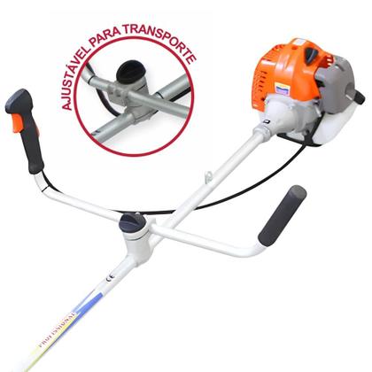 Imagem de Roçadeira Robusta À Gasolina Vulcan VP430P 43cc 1,7HP 10000rpm Aparador de Grama 6 Em 1 C/ Carretel + Faca 2 Pontas + Faca 3 Pontas + Faca 40 Dentes Vídea + Faca 80 Dentes + Escova de Aço + ÓLEO STIHL