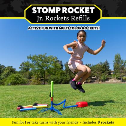 Imagem de Rocket recarrega Stomp Rocket Jr. para lançador de foguetes de espuma macia