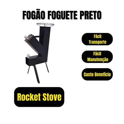 Imagem de Rocket Stove, Fogão Foguete, Fogão A Lenha Portátil, Laze