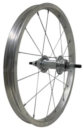 Imagem de Roda 16 16f Tras. Aro Comum Polido Raio Fino Cubo Ferro