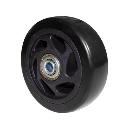 Imagem de Roda de Pvc Preta 100 Mm X 31,5 Mm Com 2 Rolamentos