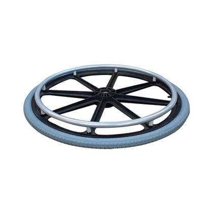 Imagem de Roda Em Nylon Para Cadeira De Rodas Com Pneu Inf Eixo Fixo
