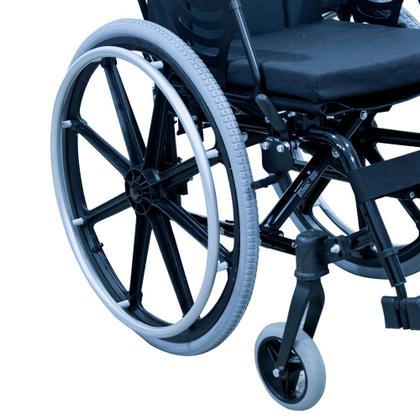 Imagem de Roda Em Nylon Para Cadeira De Rodas Com Pneu Inf Eixo Fixo