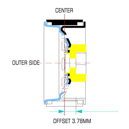 Imagem de Roda INJORA 1.0 Beadlock de Aço Estampado para 1/18 TRX4M e Axial