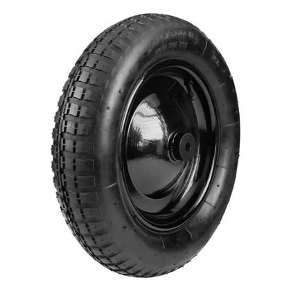 Imagem de Roda Pneu De Carrinho De Mão Carriola Com Câmara Completo