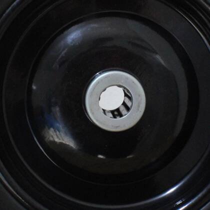 Imagem de Roda Pneu maciço 300-8 Carrinho Plataforma Carga C/ Rolamento
