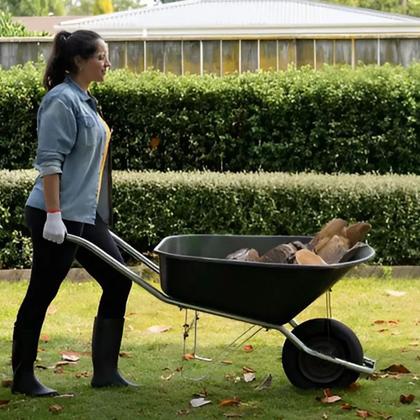 Imagem de Roda pneumática cargo ajax rolamento rolete 4 lonas 4.00-8 - kit 2