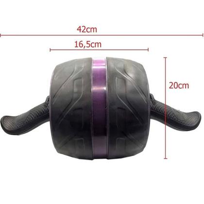 Imagem de Roda Profissional Abdominal c/ Tração Exercício Lombar Ultra