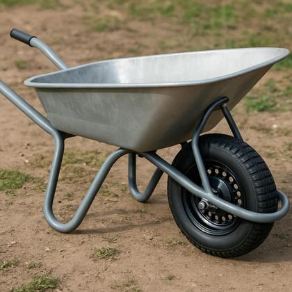 Imagem de Roda Rodinha Carrinho Mão Carriola Carga 3.25-8 Completa + Eixo 1pol 200kg