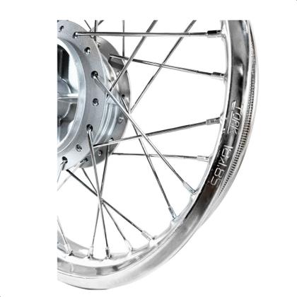 Imagem de Roda Traseira Montada Alinhada Titan 150 160 Fan 150 160 Start Raio Cromado 4mm