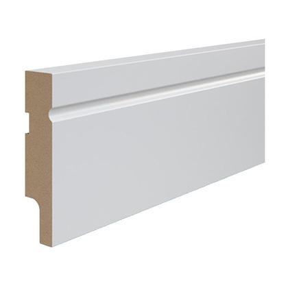 Imagem de Rodapé de MDF Durafloor Easy Y-01 Branca Polar 80mm x 18mm x 2100mm