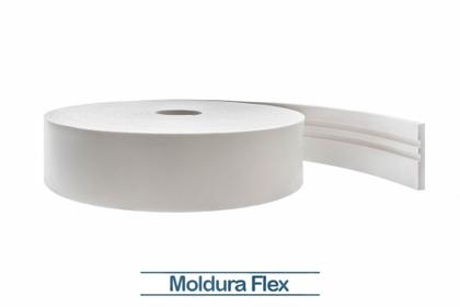 Imagem de Rodapé Eva Flexível Autoadesivo 10cm x 1cm Napoli 5 Metros