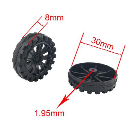 Imagem de Rodas de brinquedo e eixo STEM EUDAX 300 PCS para carro RC de brinquedo DIY