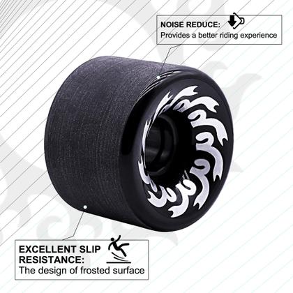 Imagem de Rodas de longboard BRAVORD NJ-70 70mm 82A PU, conjunto de 4