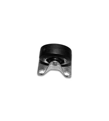 Imagem de Rodinha 100mm Ferro com Borracha 4 Polegadas com Placa Fixa