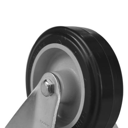 Imagem de Rodinha 10cm Plástico BP 4 Polegadas com Placa Fixa