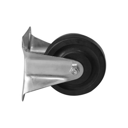 Imagem de Rodinha 12cm Borracha 5 Polegadas com Placa Fixa