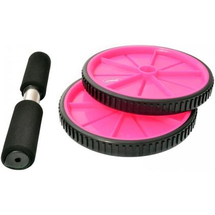 Imagem de Rodinha Roda para Abdominal Exercicios Treino Rosa  Liveup Sports 