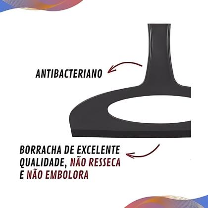 Imagem de Rodinho De Pia Cozinha Plasutil Rodo Seca Pia 13,5 Cm Preto