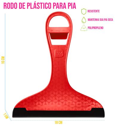 Imagem de Rodinho Plastico de Pia Seca Cozinha Janelas Carros Vidro