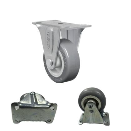 Imagem de Rodízio de PVC com placa fixa (3 polegadas) 42667