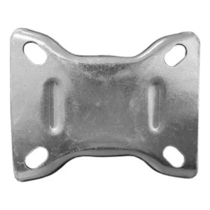 Imagem de Rodízio Fixo de Borracha 100mm 4 Polegadas 70kg JST Rodinha para Móveis