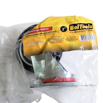 Imagem de Rodízio Giratório de Borracha 75mm 3 Polegadas Beltools
