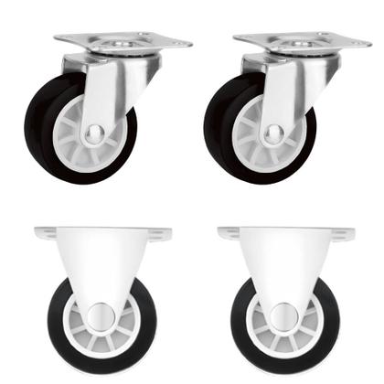 Imagem de Rodízios 1.5” BOM-5525 Para Móveis e Equipamentos, Suporta Até 20kg por Roda BOM5525