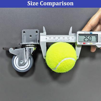 Imagem de Rodízios de móveis ENYKE em forma de L de borracha TPR de 2 polegadas, conjunto de 4
