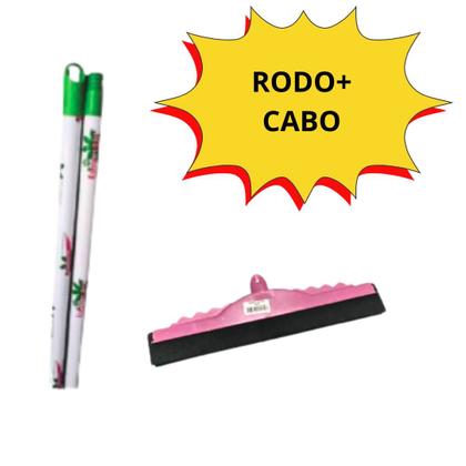 Imagem de Rodo com Cabo 60cm (Esponflora) Ideal p/ Pisos Amplos, Borracha Resistente e Alta Eficiência