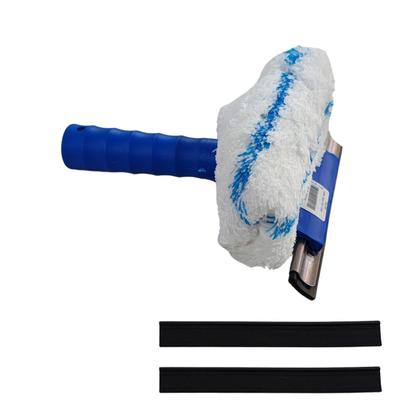 Imagem de Rodo combinado bralimpia 15cm limpa vidros s/cabo + 2 refis